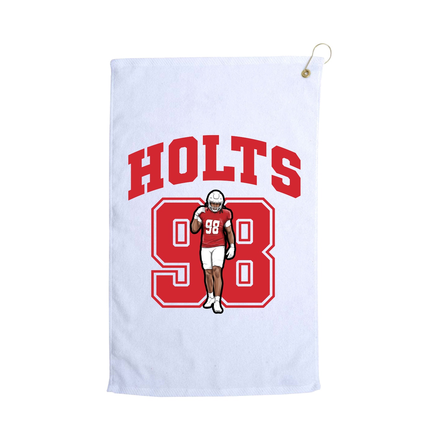 Golf Towel — Number in White