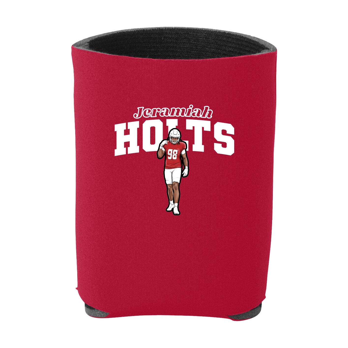 Can Holder — Name Arch in Red