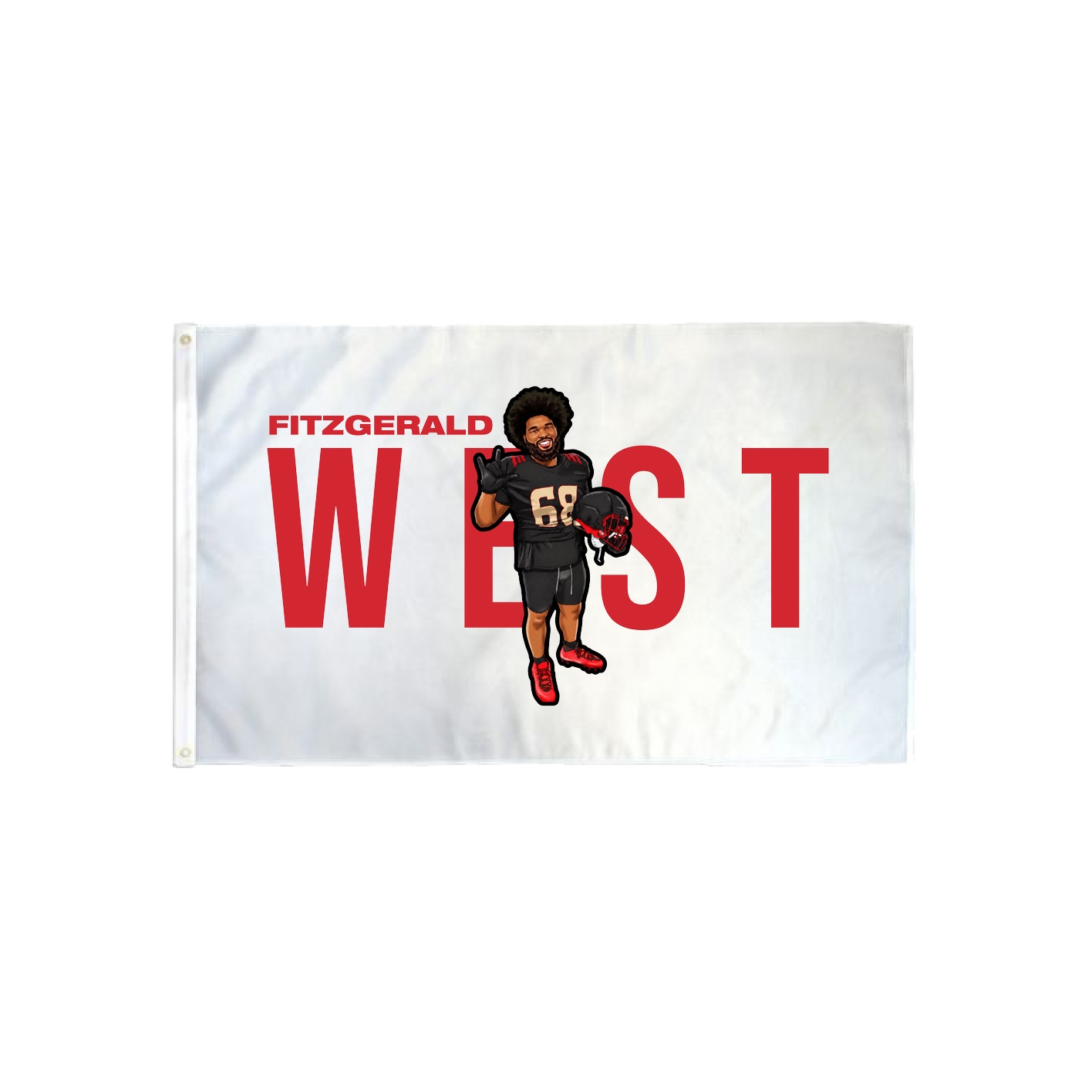 3x5 Flag — Player Name in Classic