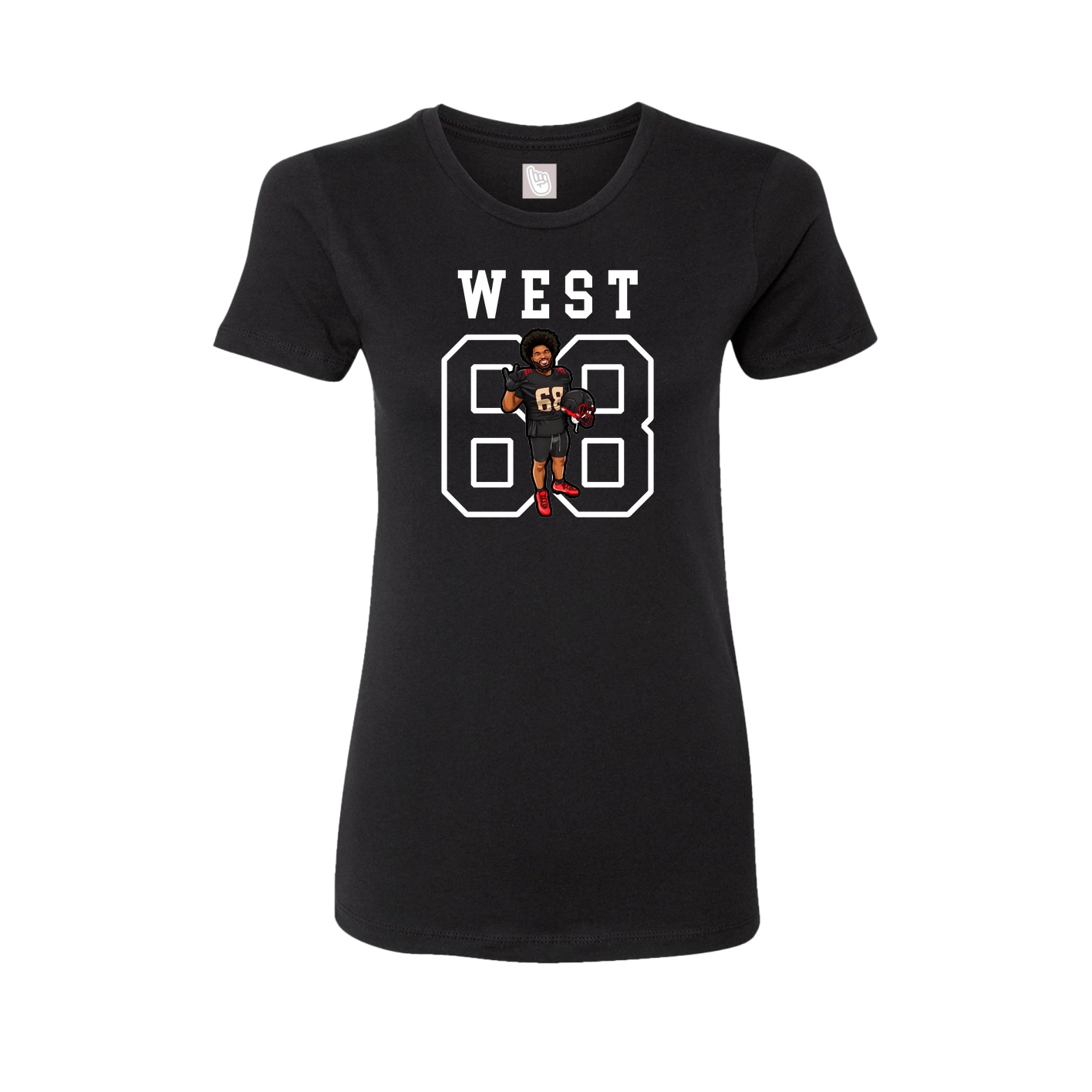 Fitted Women's Tee — Shirsey in Black