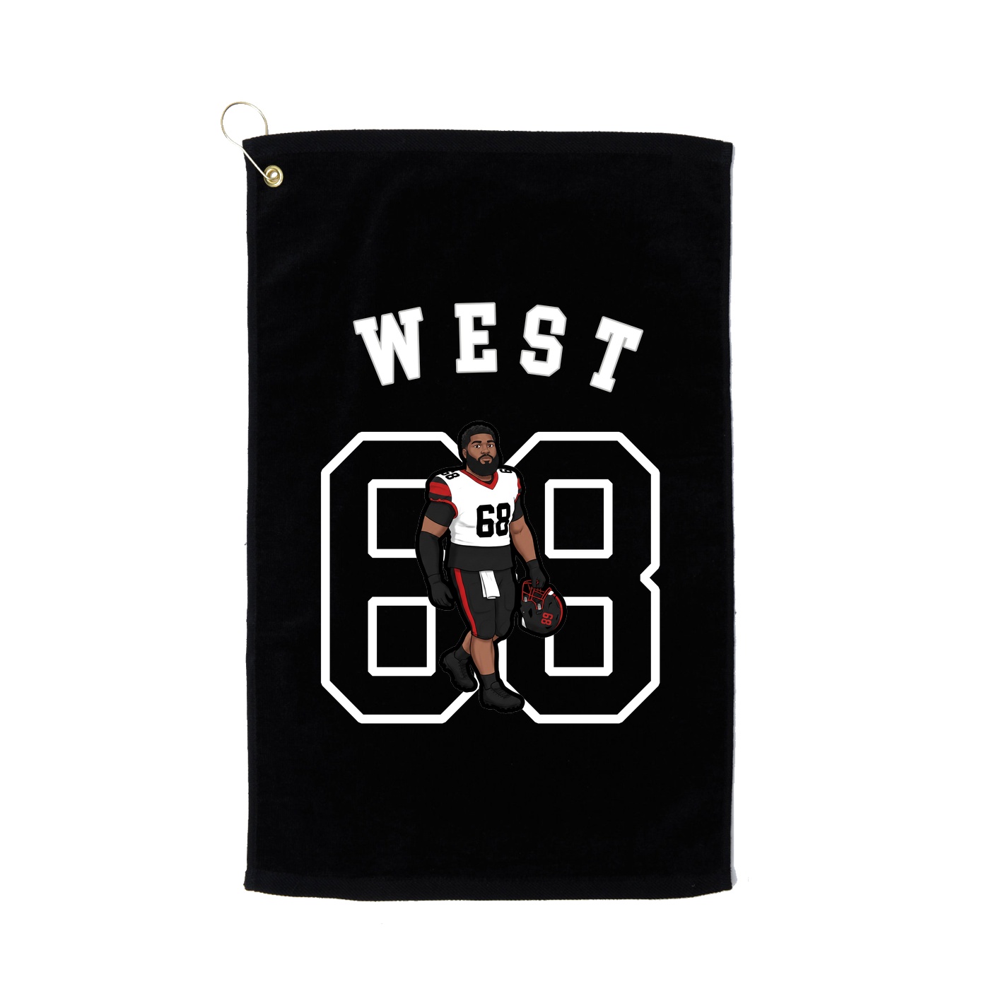Golf Towel — Shirsey Arch in Black