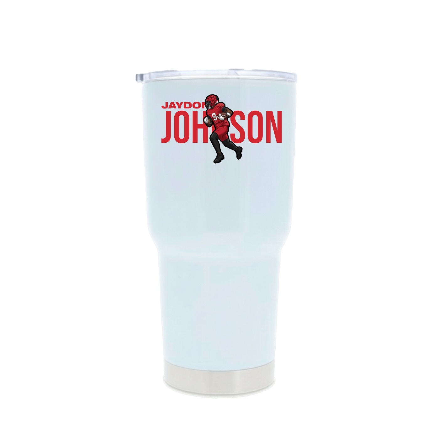 30oz Stainless Steel Tumbler — Player Name in White
