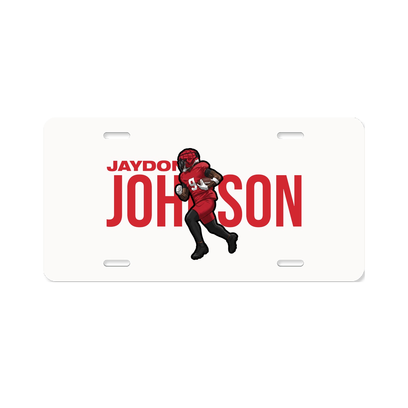 License Plate — Player Name in Classic