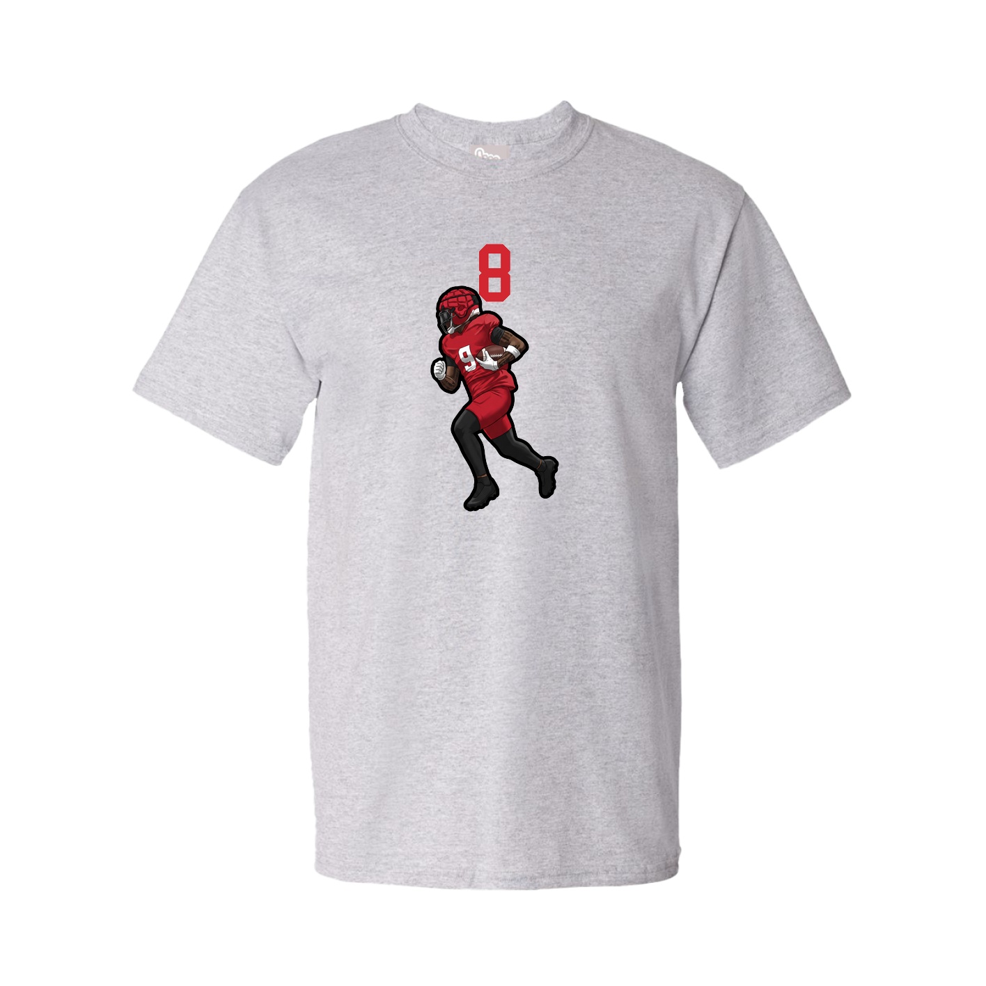 Youth Tee — Number Top in Grey