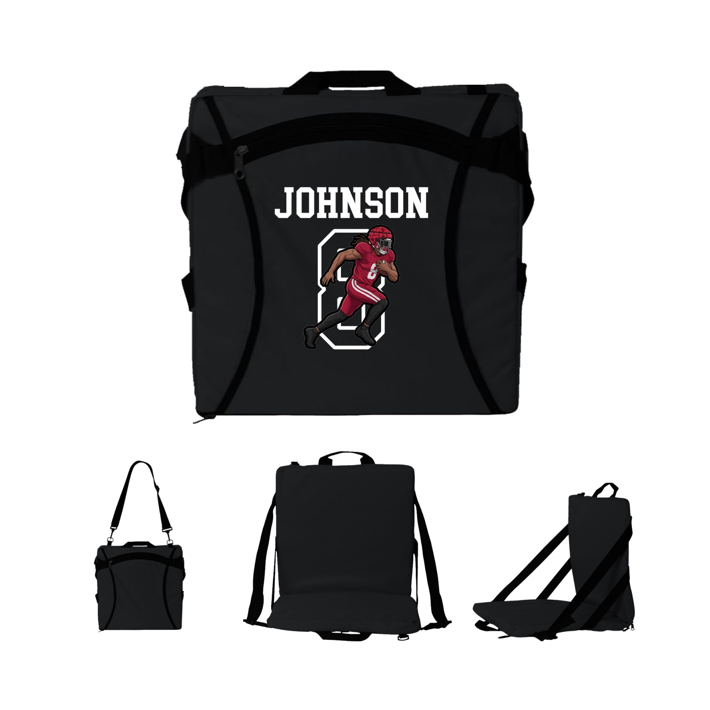 Folding Stadium Seat — Shirsey in Black