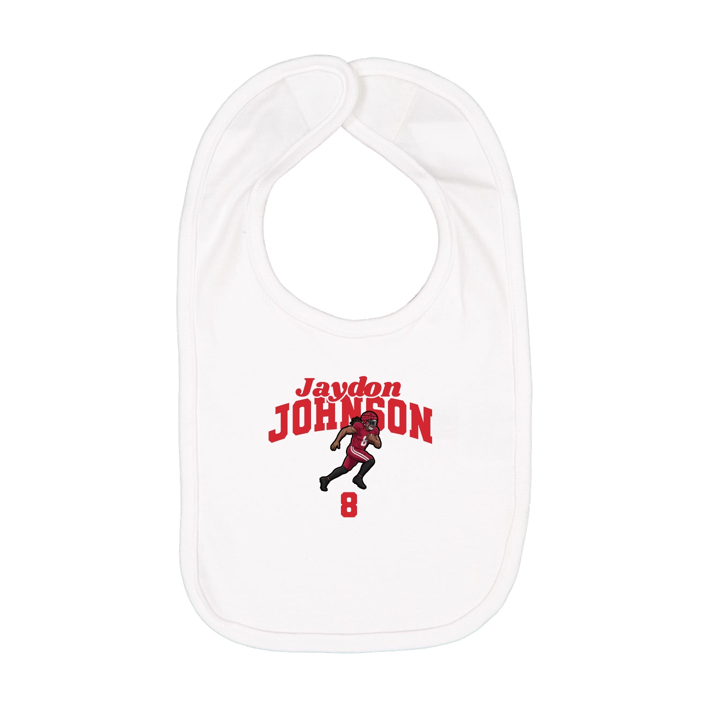 Infant Bib — Signature Arch in White