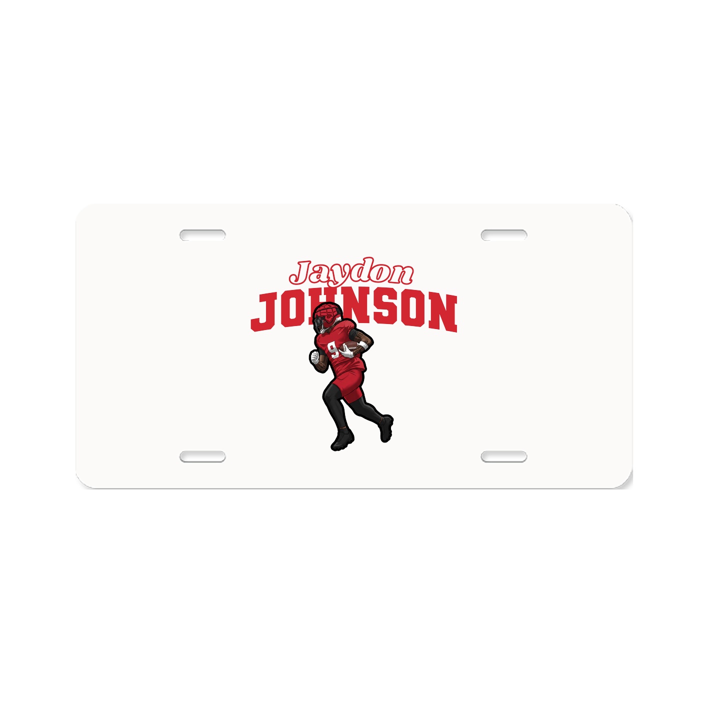 License Plate — Name Arch in Classic