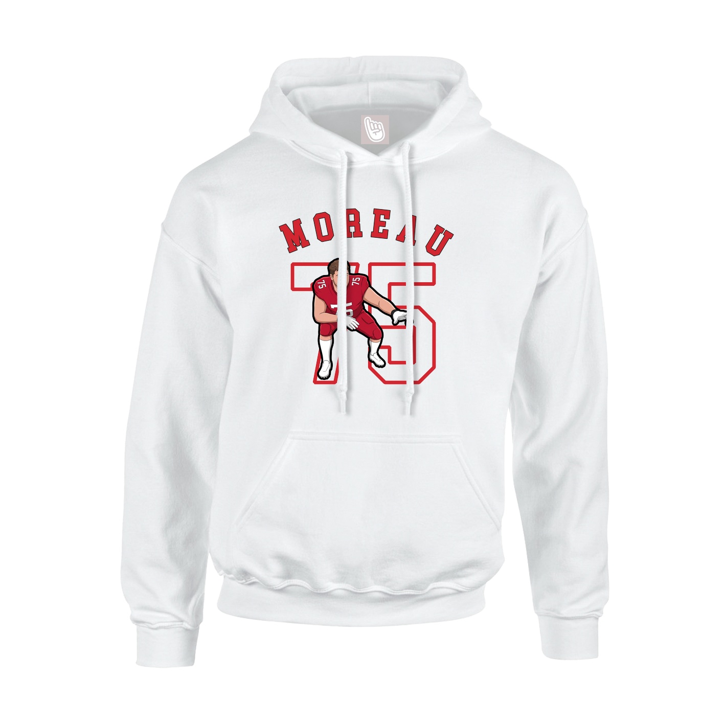 Hoodie — Shirsey Arch in White