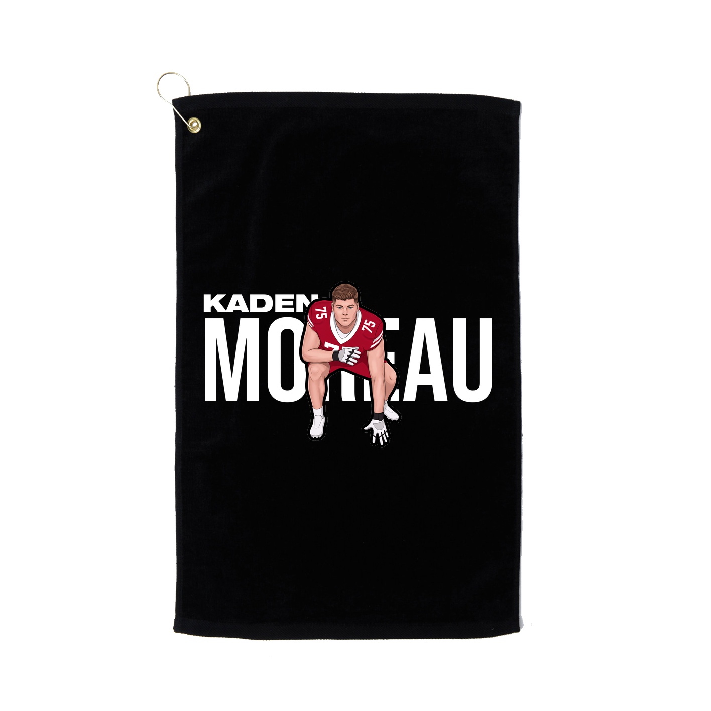 Golf Towel — Player Name in Black