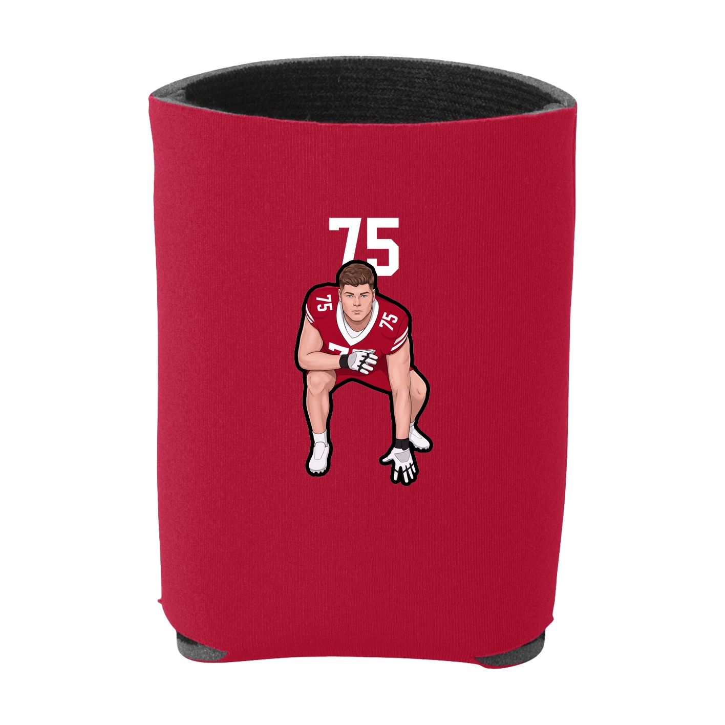 Can Holder — Number Top in Red