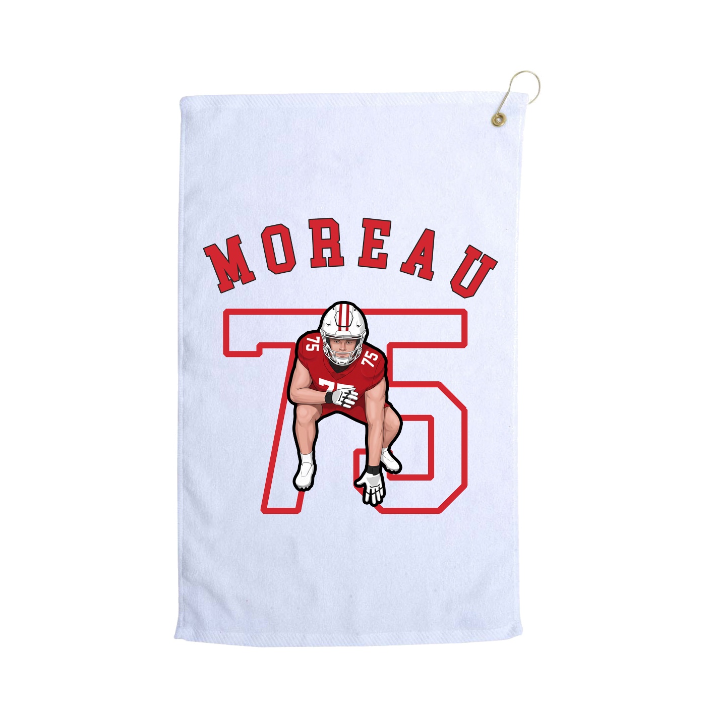 Golf Towel — Shirsey Arch in White