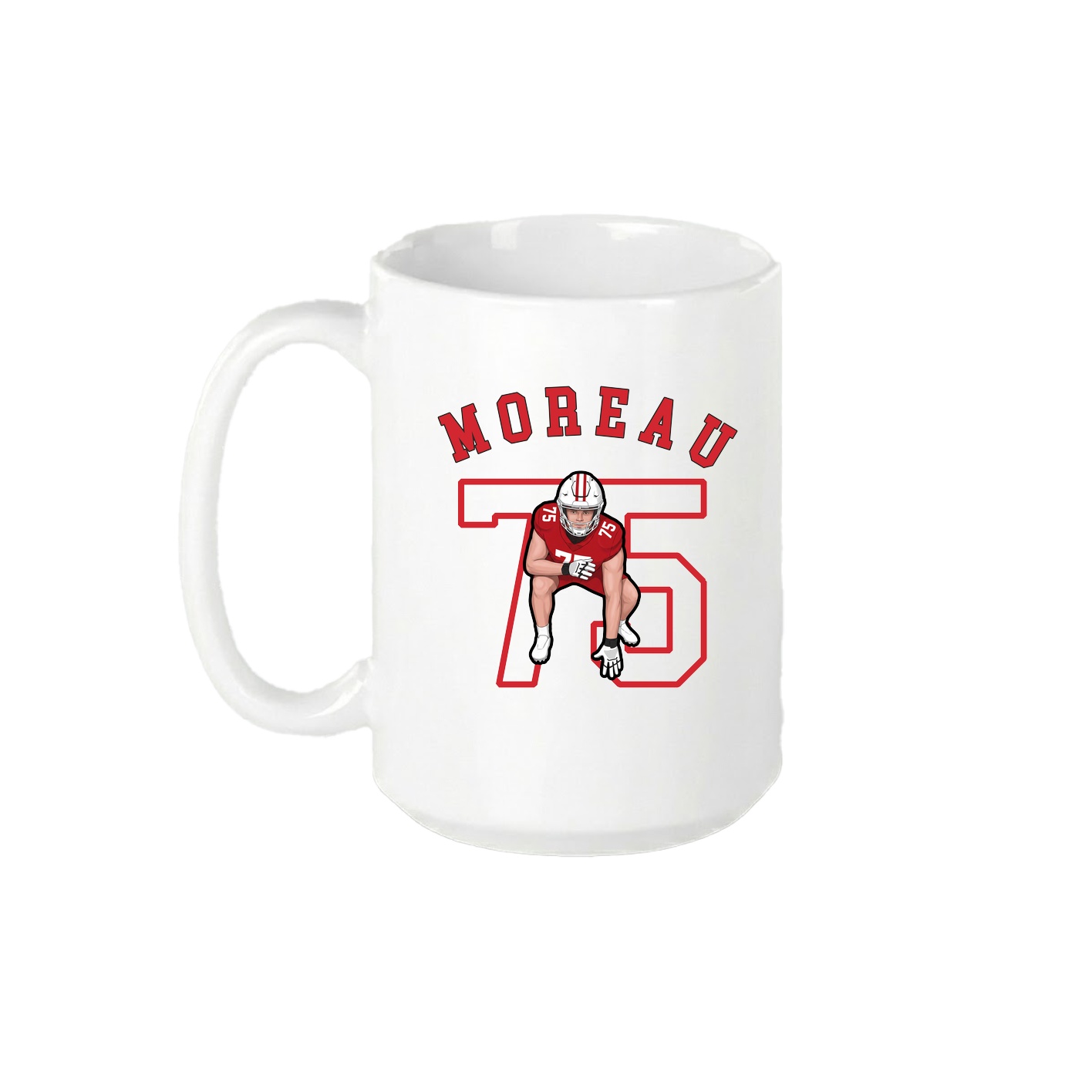 15oz Coffee Mug — Shirsey Arch in White