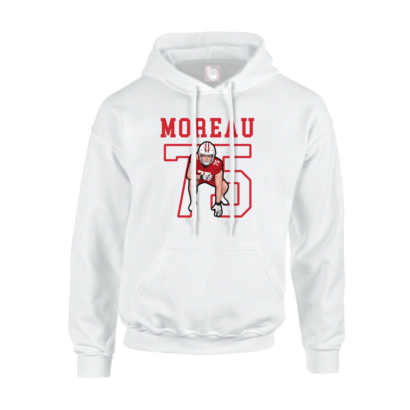 Hoodie — Shirsey in White