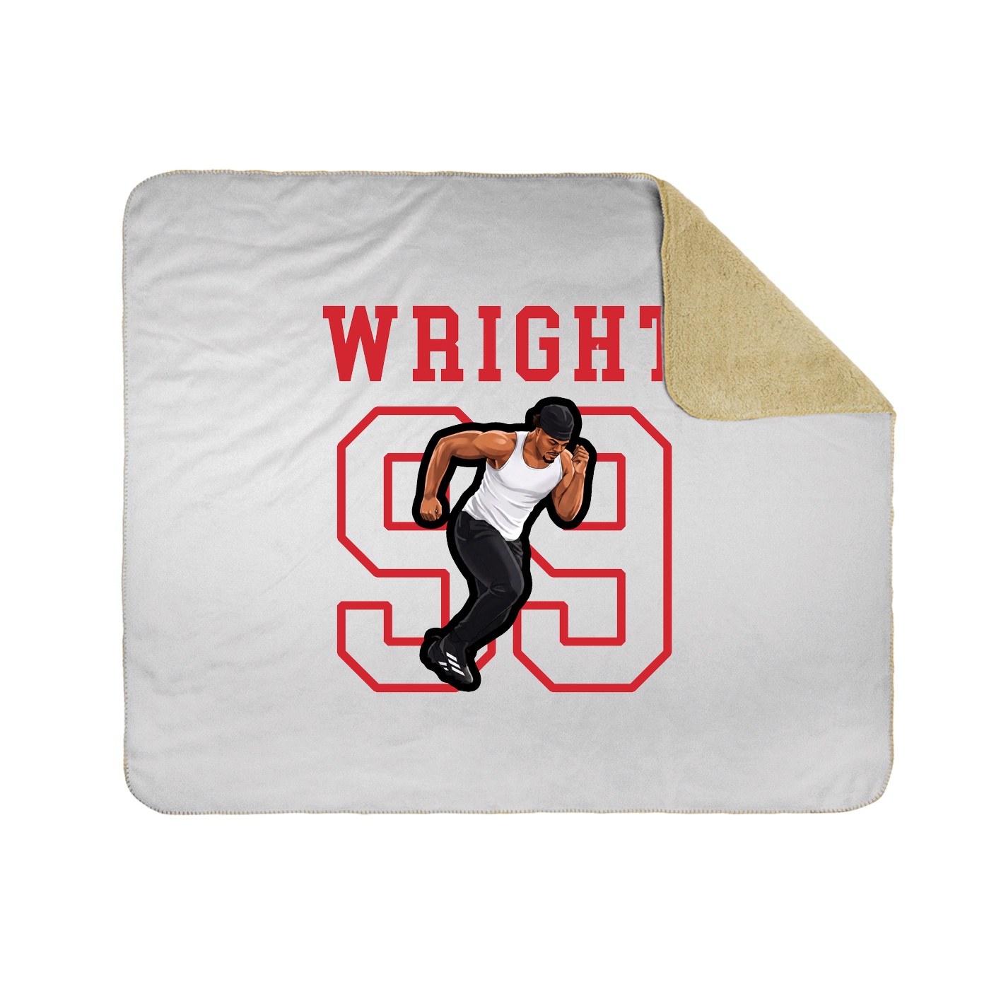 Throw Blanket — Shirsey in White