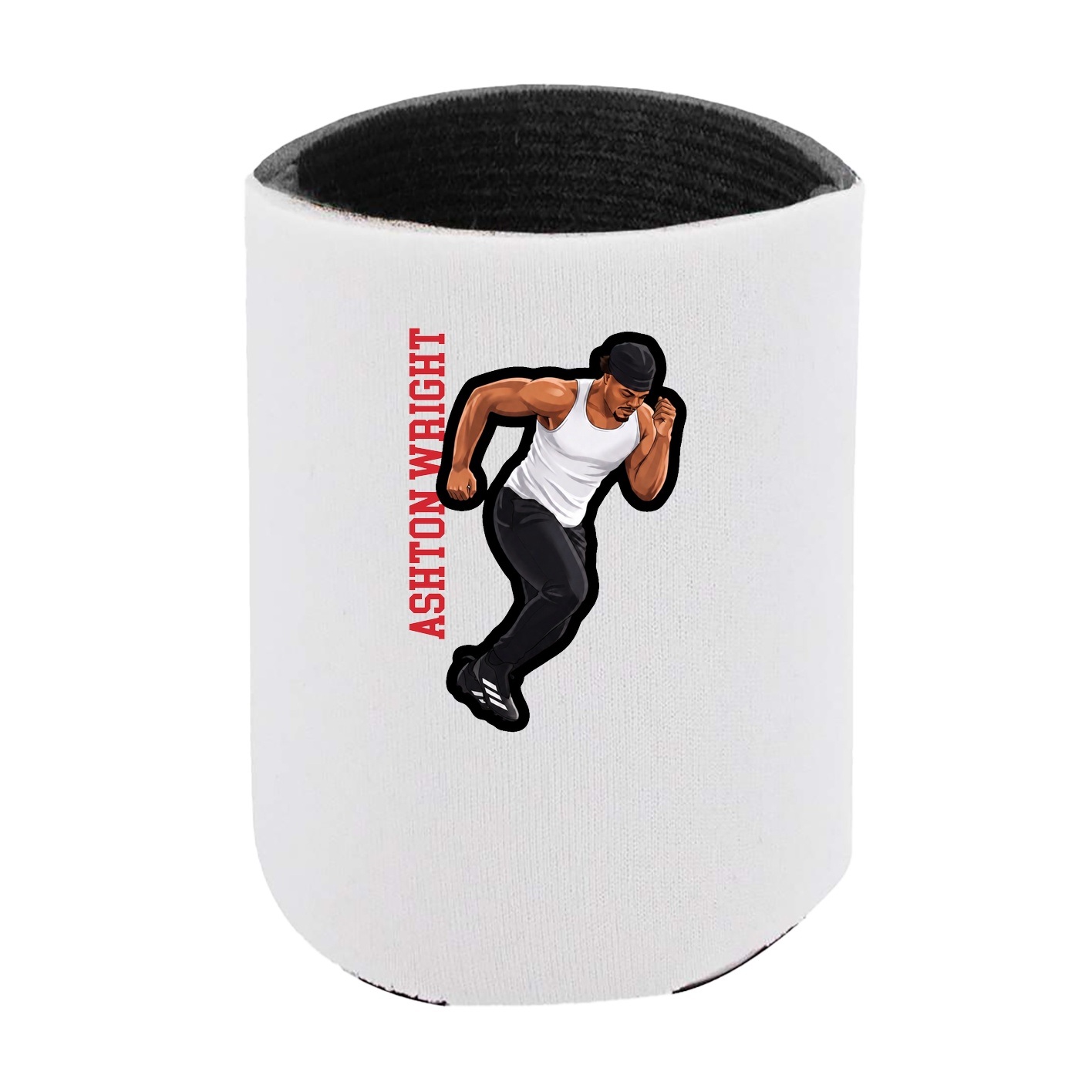 Can Holder — Name Vertical in White