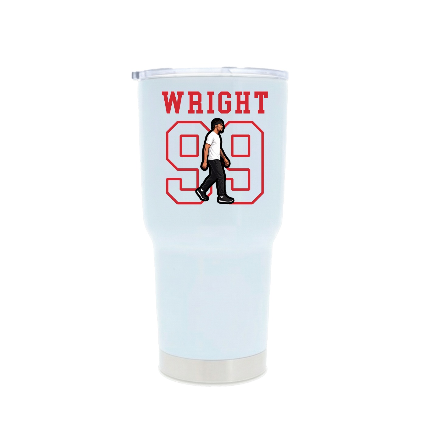 30oz Stainless Steel Tumbler — Shirsey in White