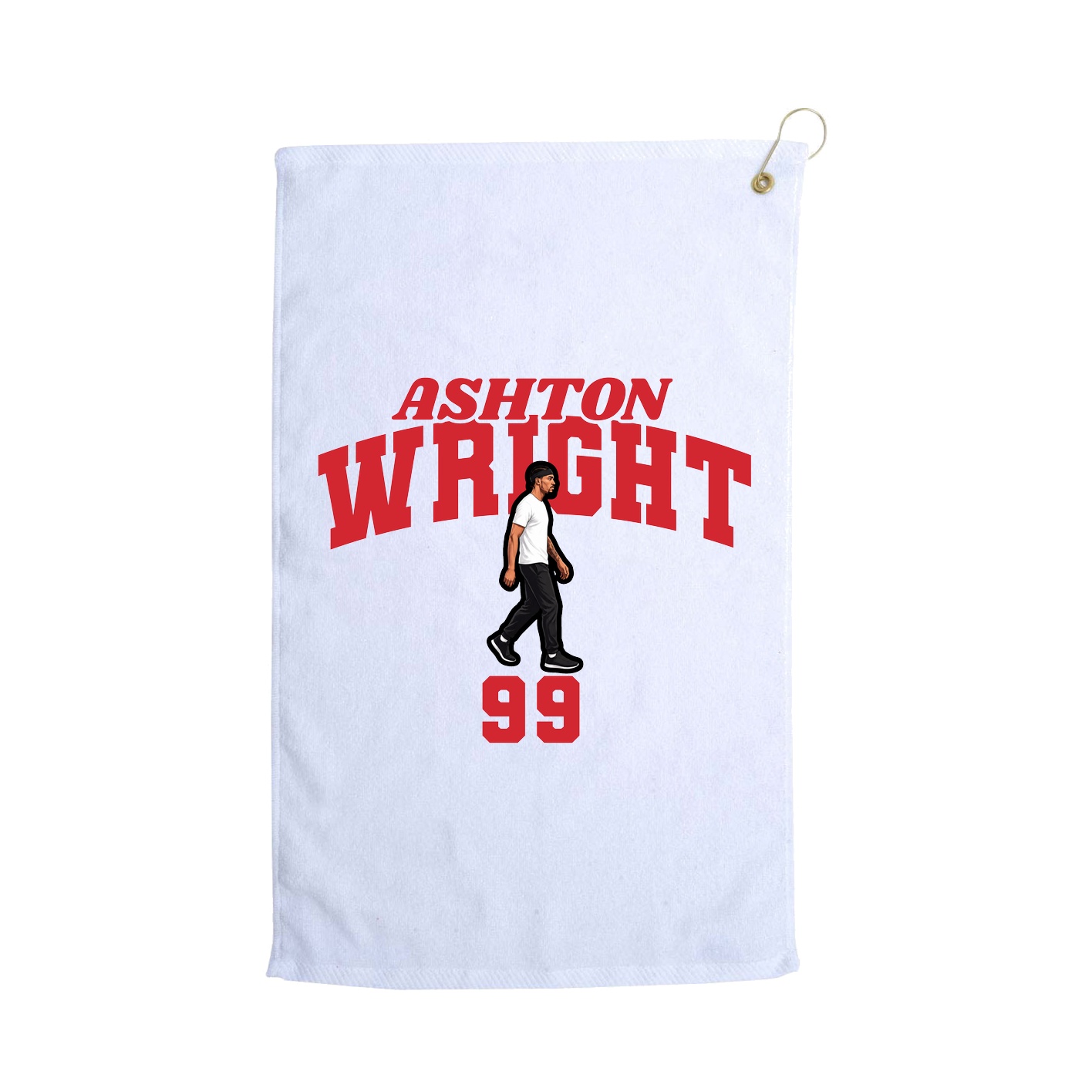 Golf Towel — Signature Arch in White