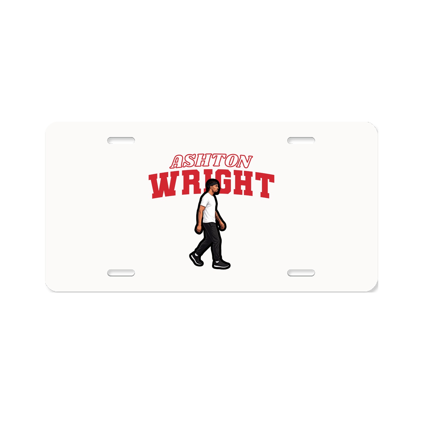License Plate — Name Arch in Classic