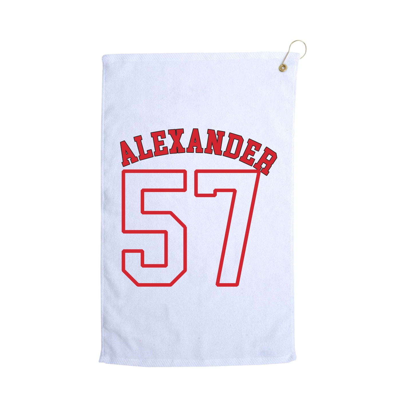 Golf Towel — Shirsey Arch in White