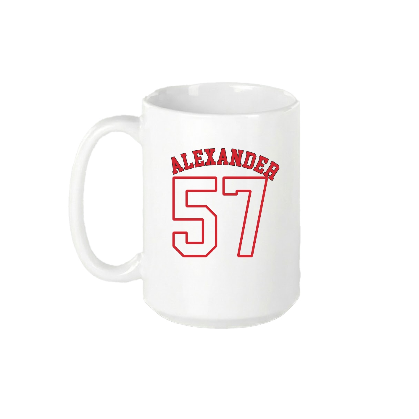 15oz Coffee Mug — Shirsey Arch in White