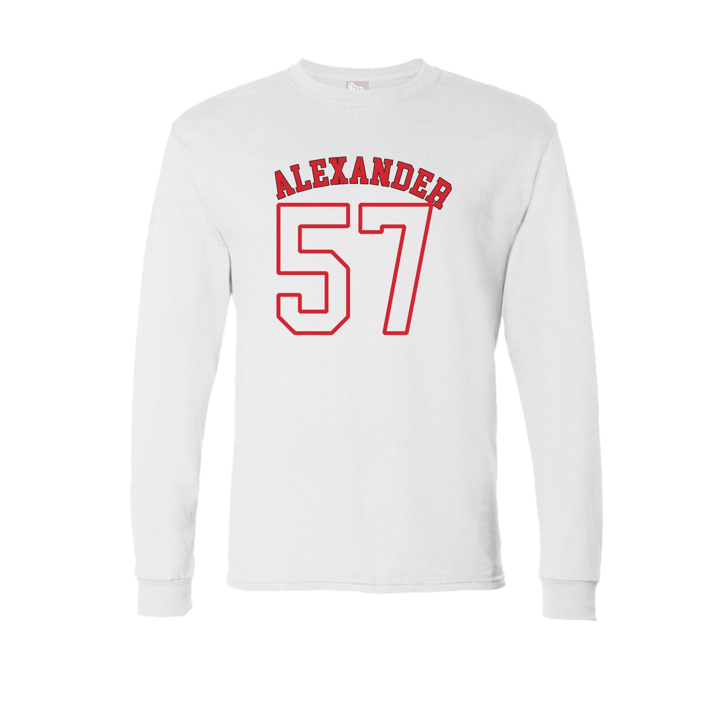 Long Sleeve Tee — Shirsey Arch in White