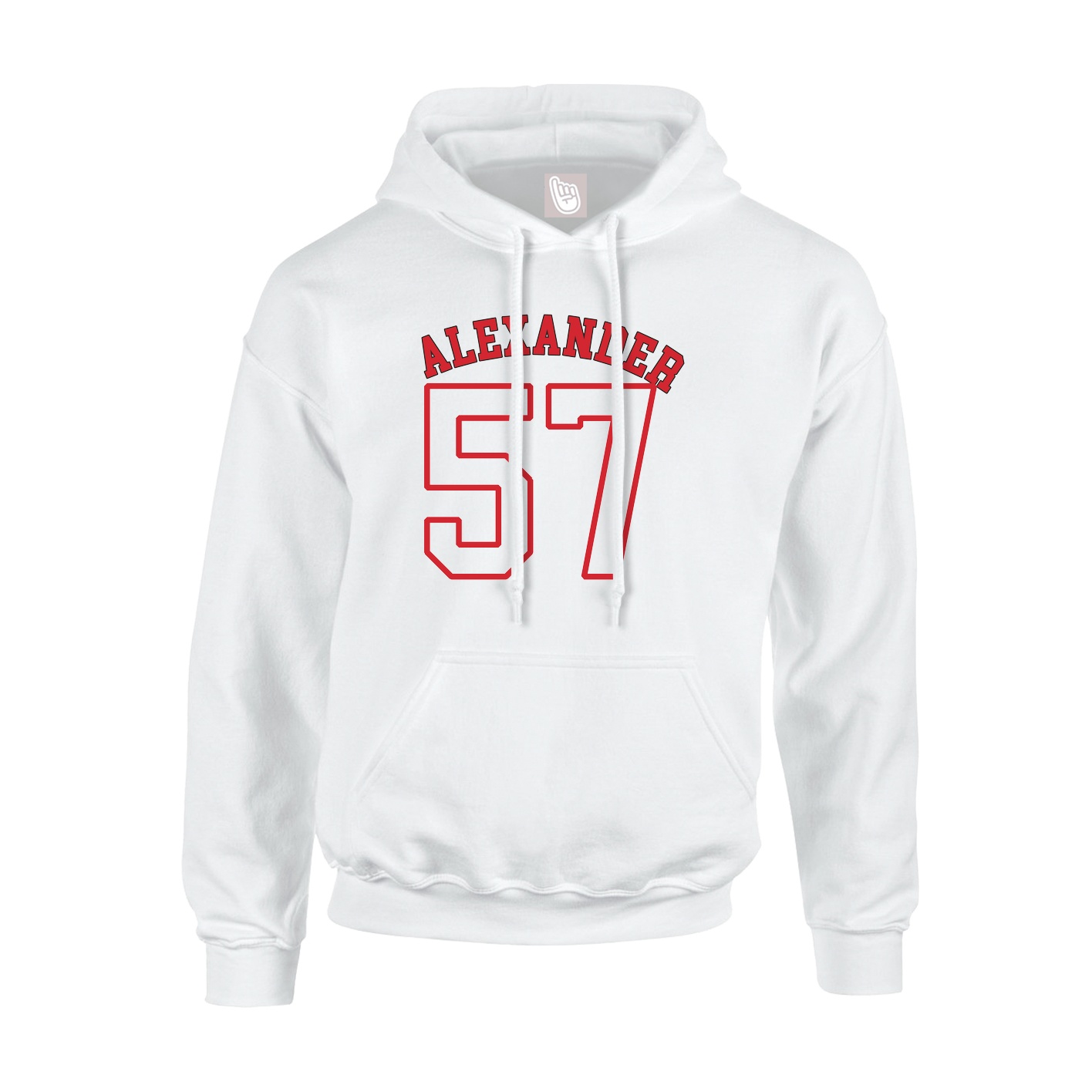 Hoodie — Shirsey Arch in White