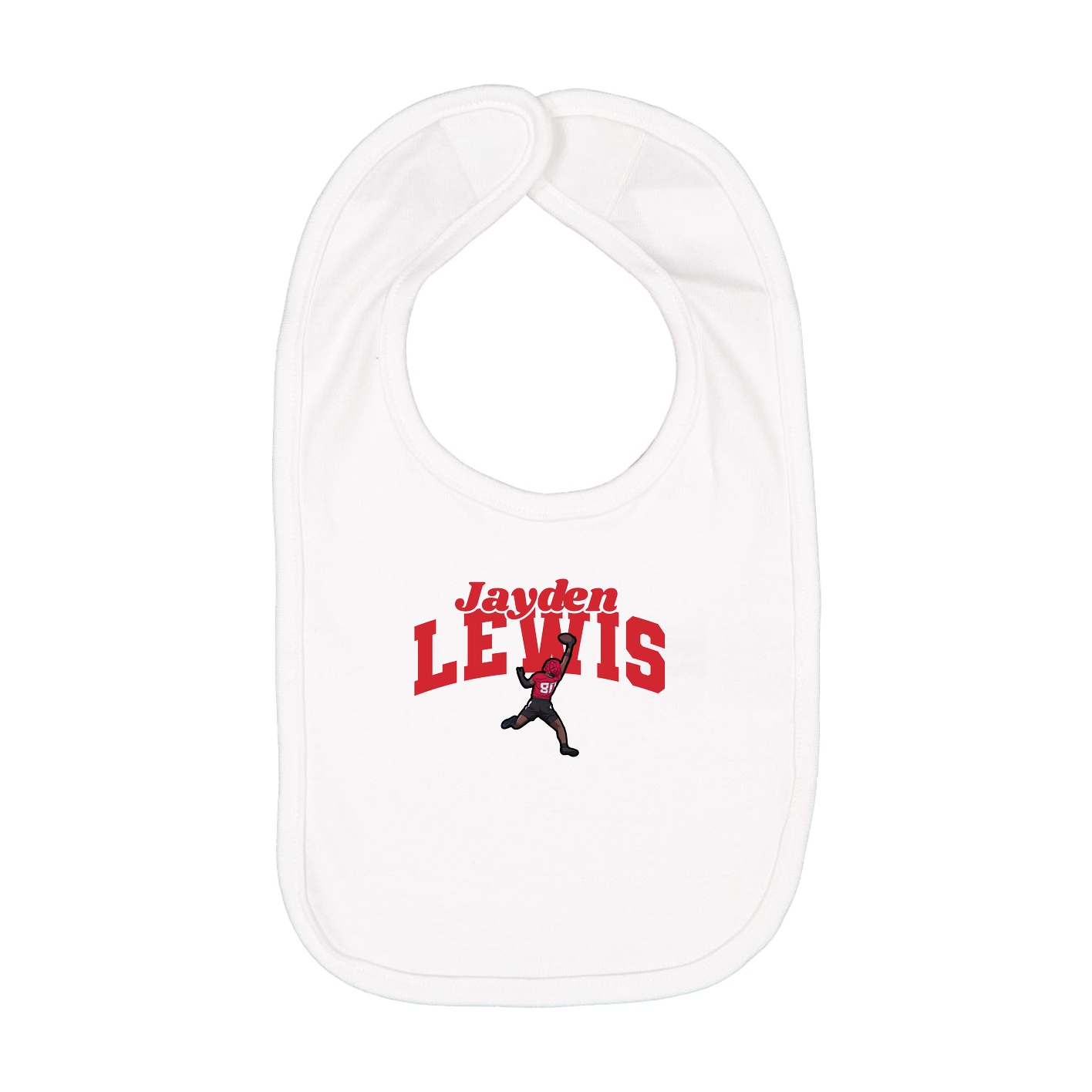 Infant Bib — Signature Arch in White