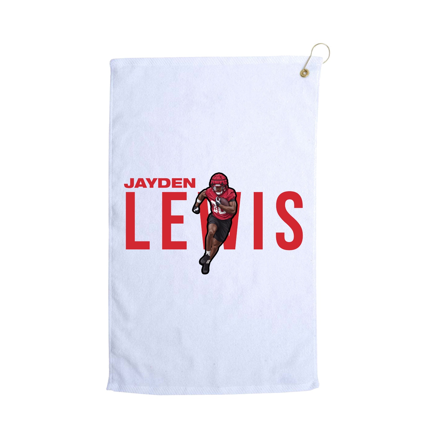 Golf Towel — Player Name in White