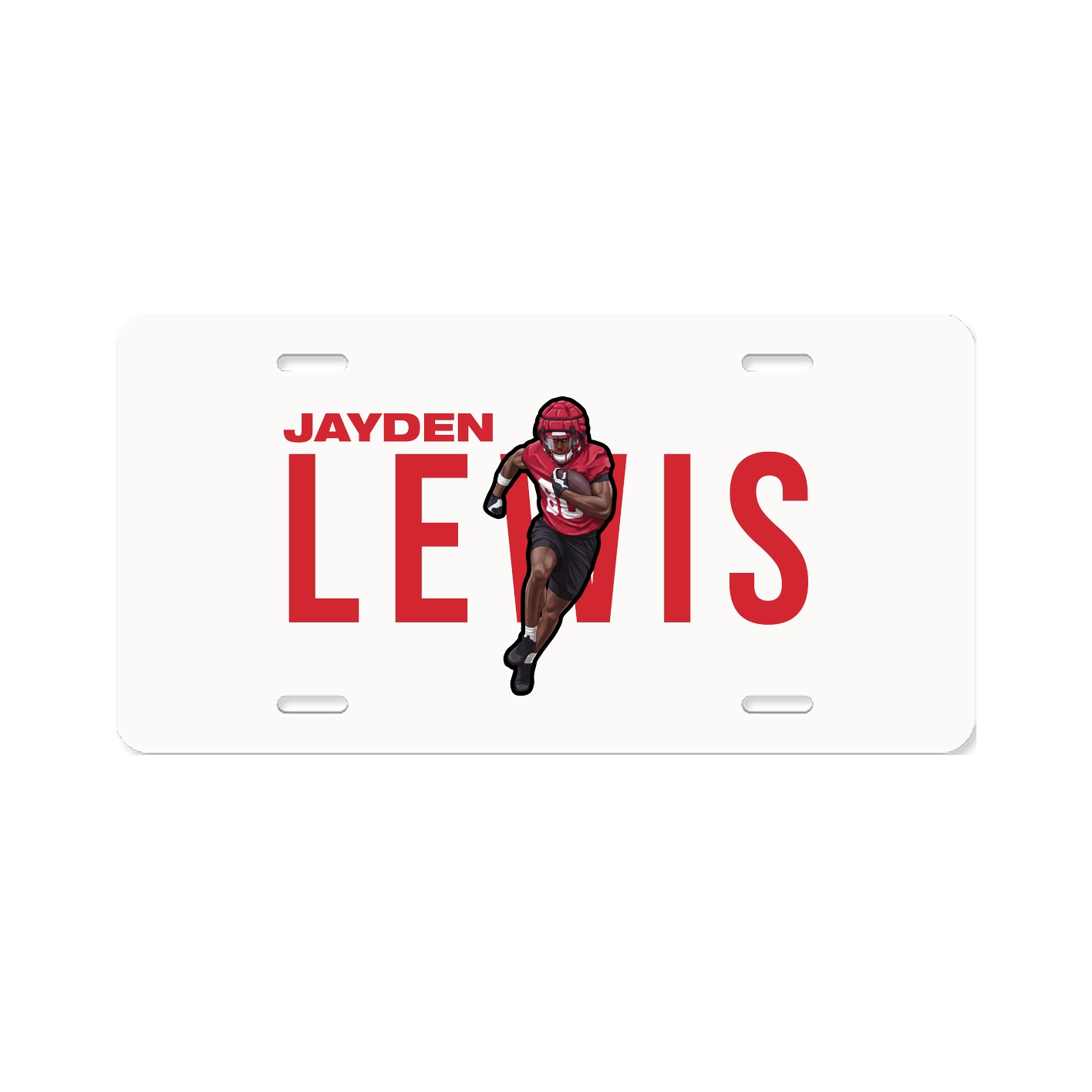 License Plate — Player Name in Classic