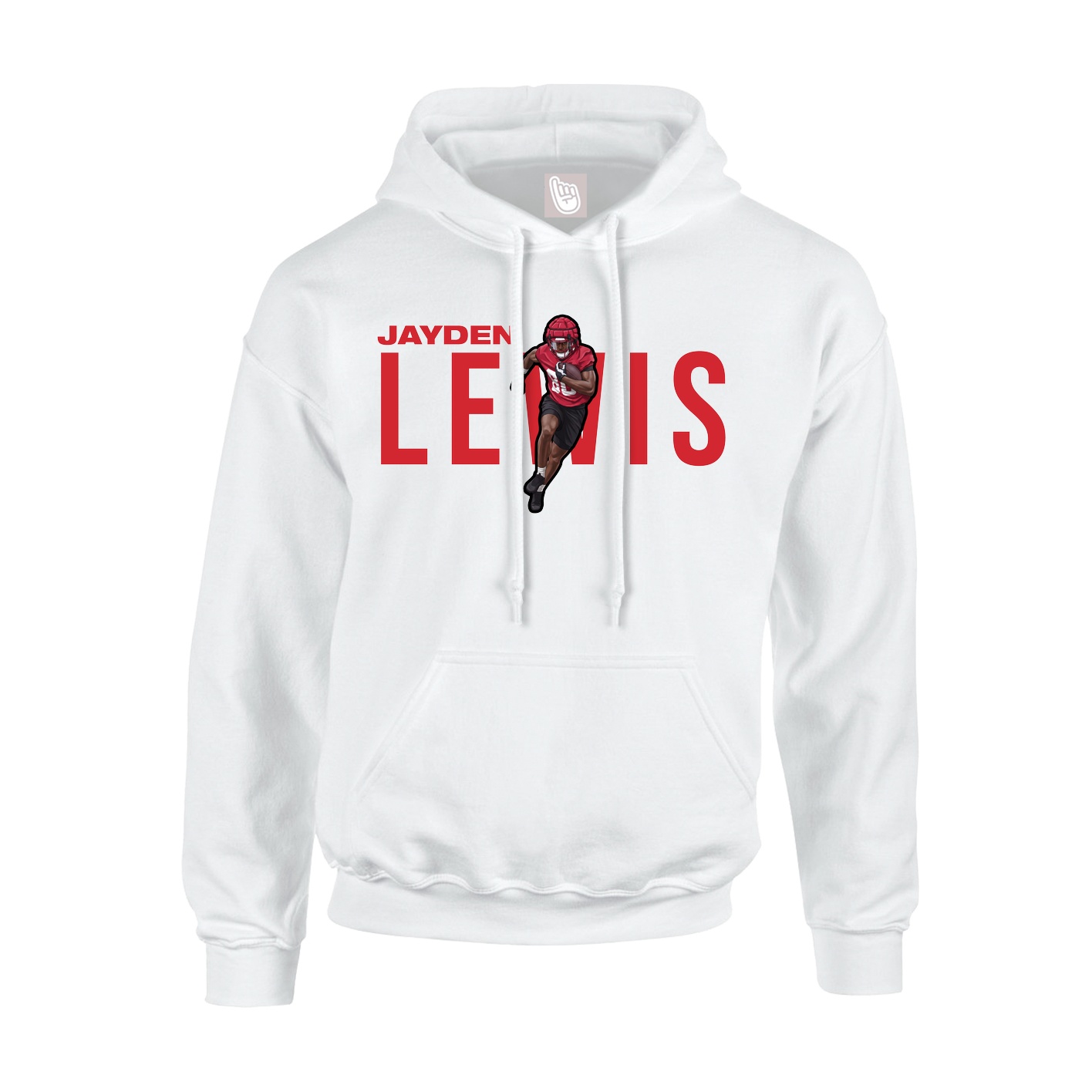 Hoodie — Player Name in White