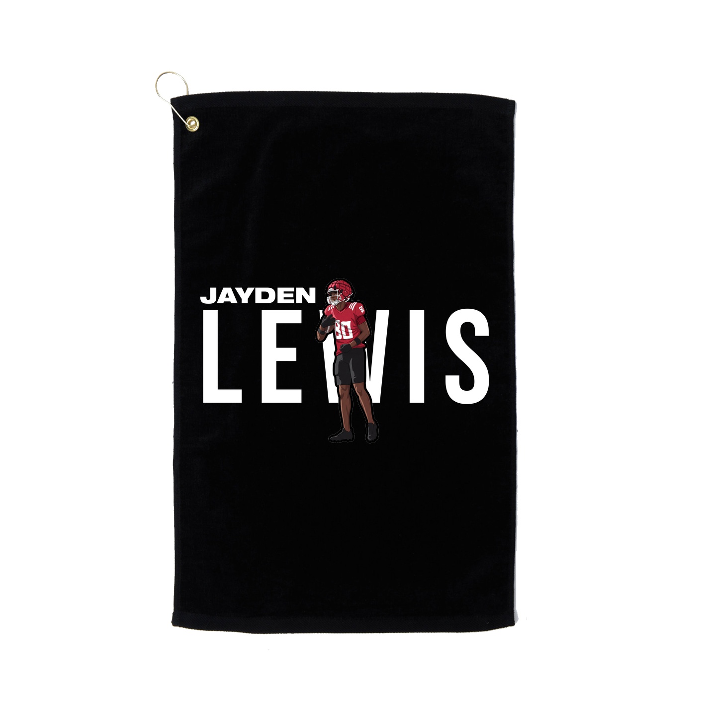 Golf Towel — Player Name in Black