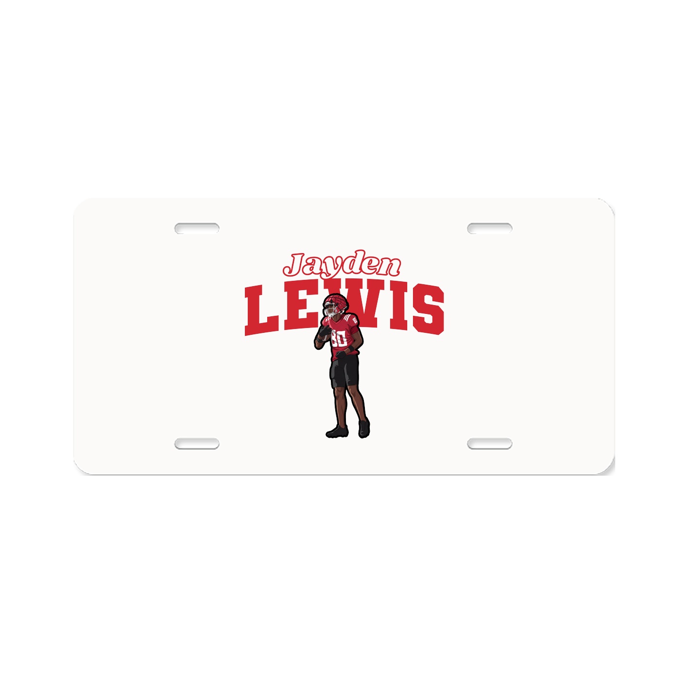 License Plate — Name Arch in Classic