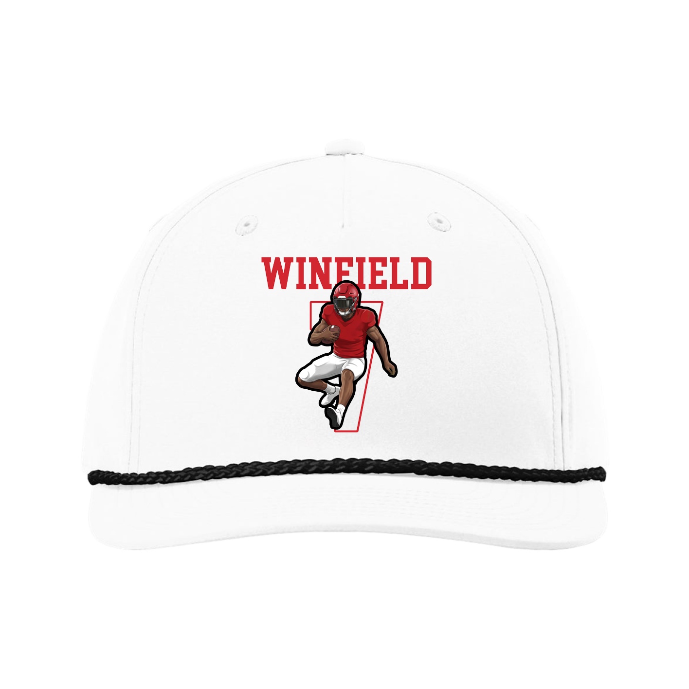 Five-Panel Classic Rope Cap — Shirsey in White