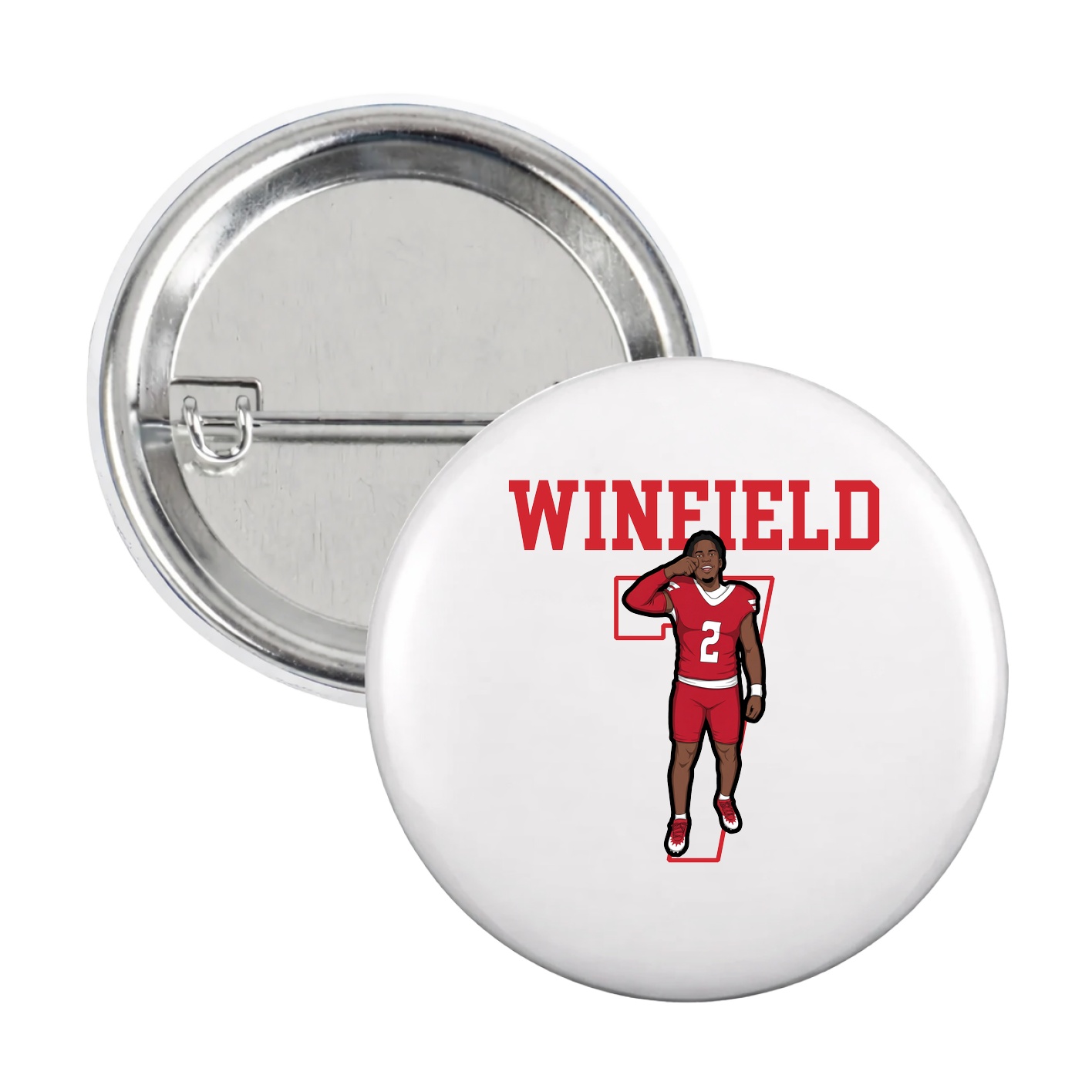 Game Day Button — Shirsey in White