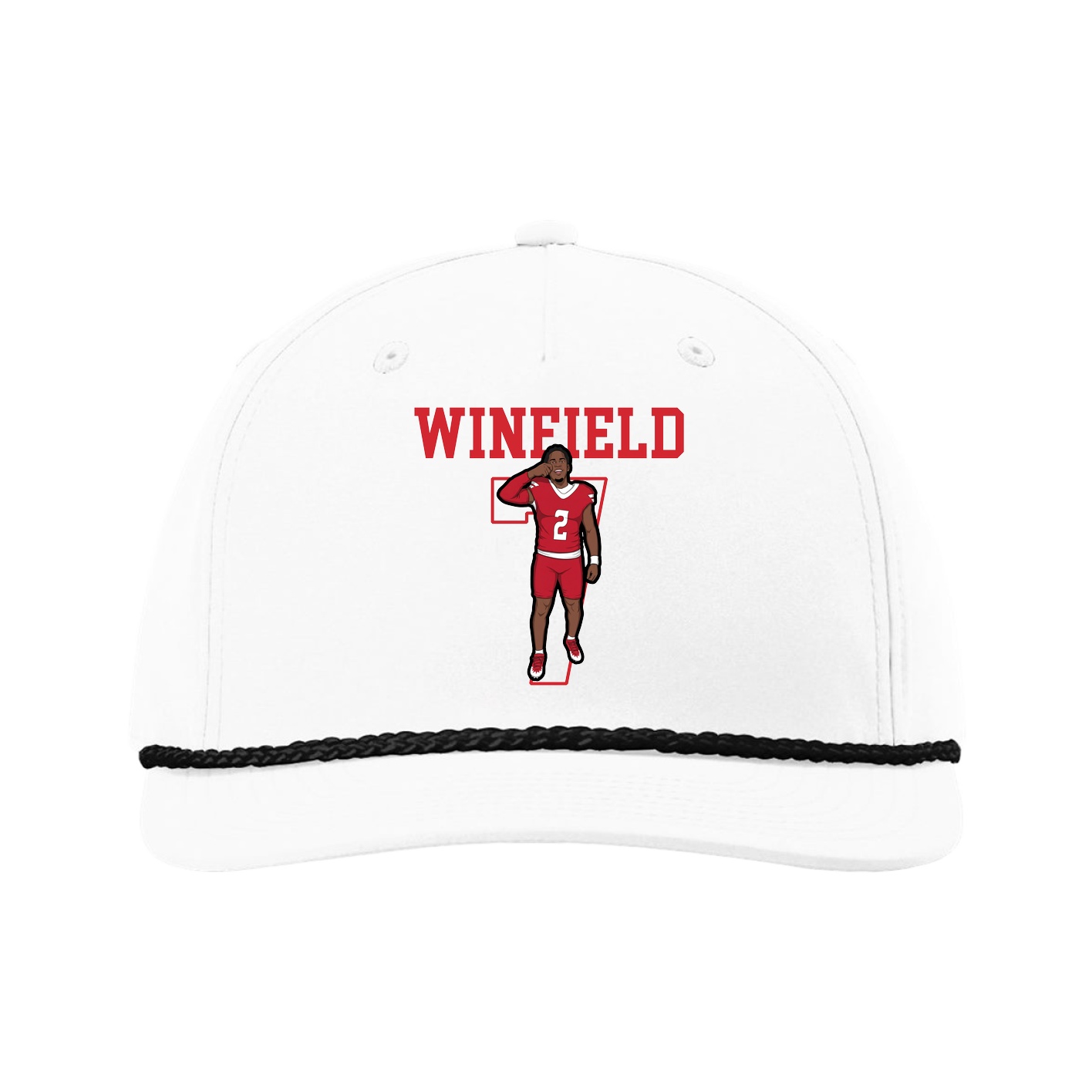 Five-Panel Classic Rope Cap — Shirsey in White