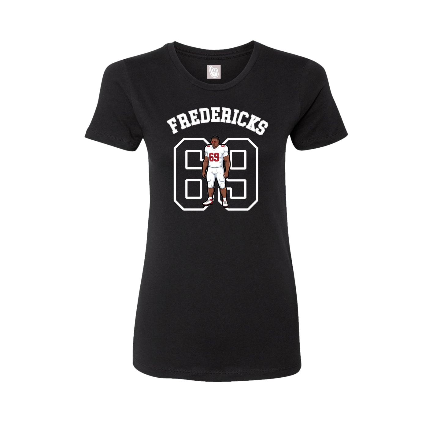 Fitted Women's Tee — Shirsey Arch in Black