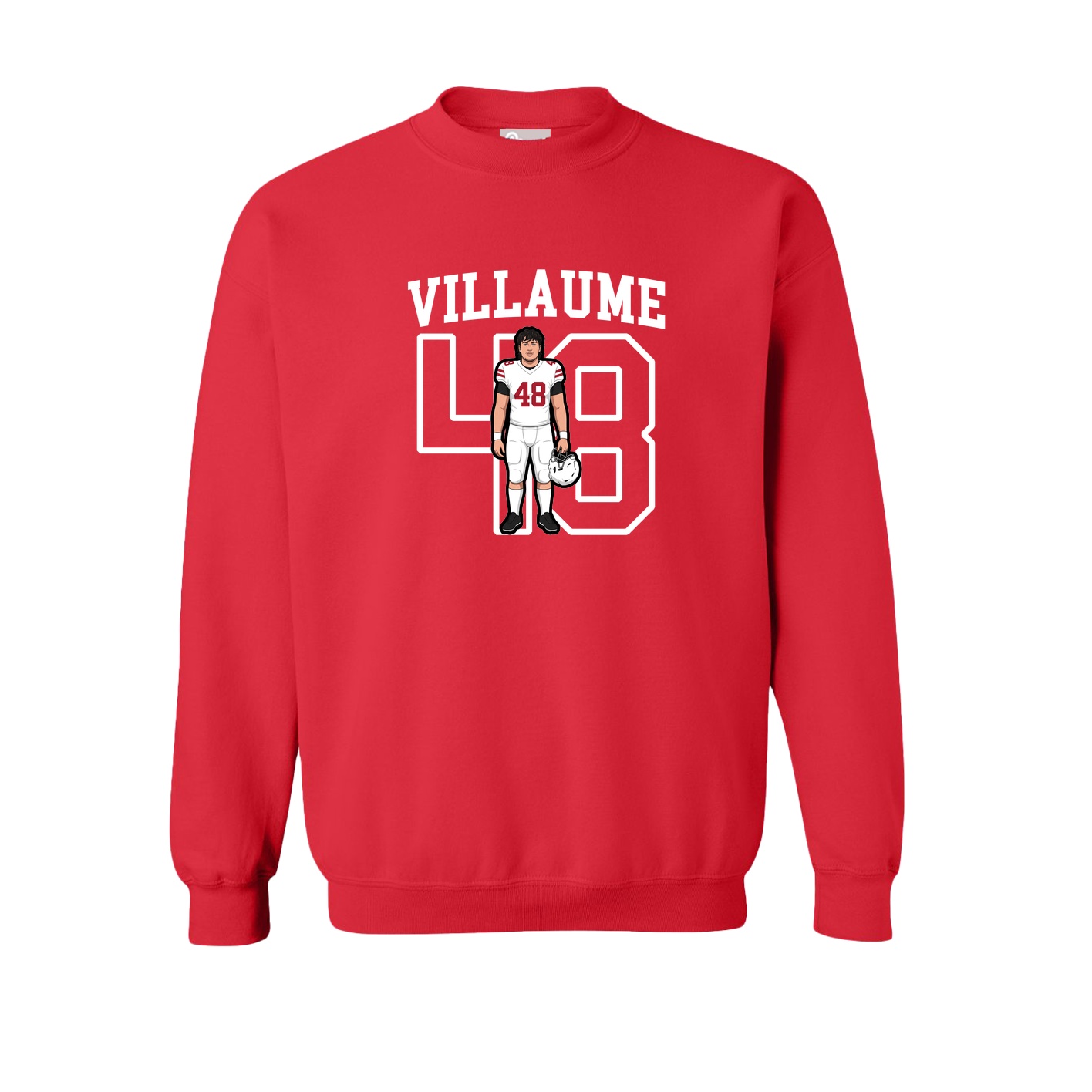 Fleece Crew — Shirsey in Red