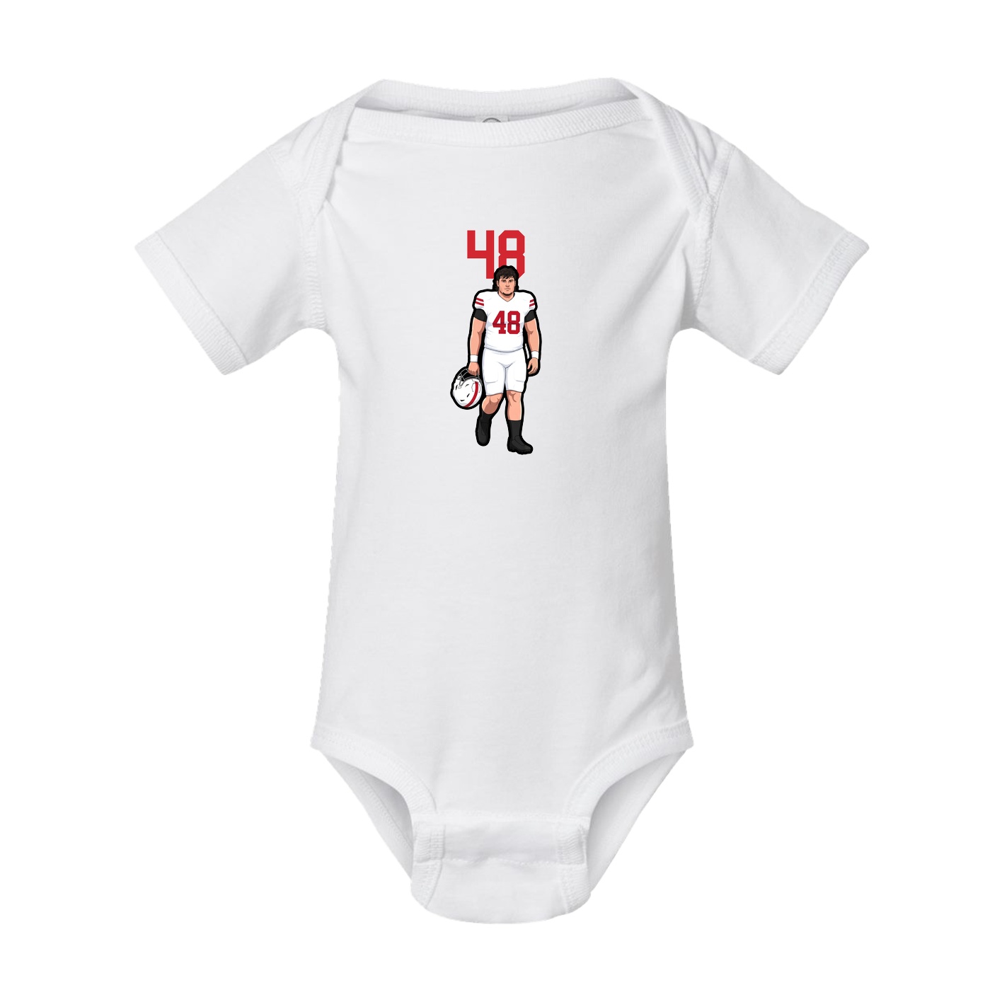 Baby Onesie — Number Top in White