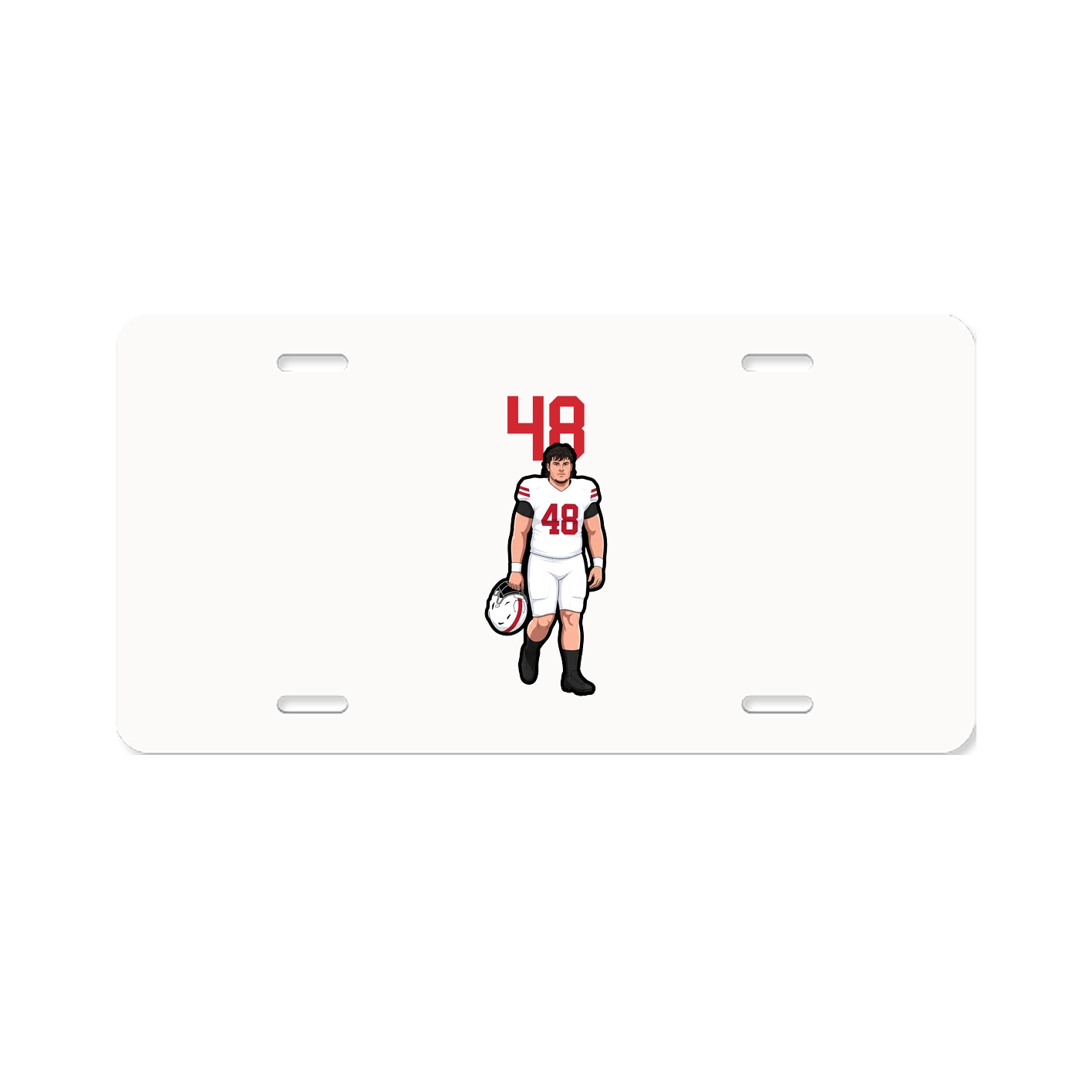 License Plate — Number Top in Classic