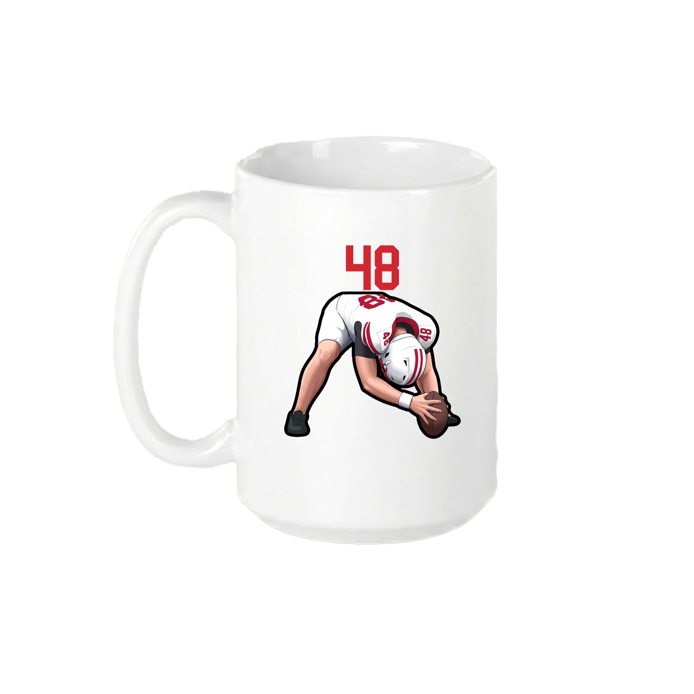 15oz Coffee Mug — Number Top in White