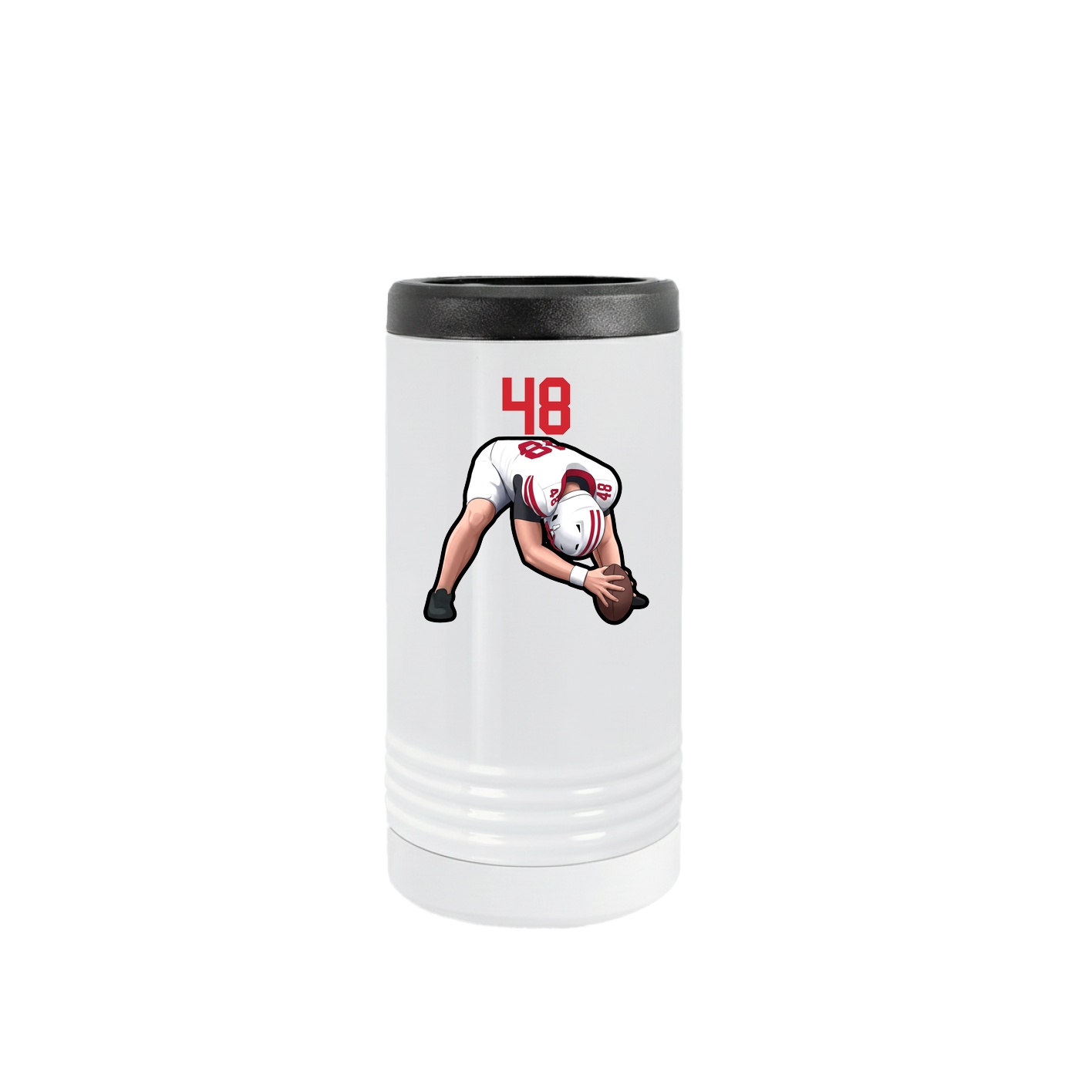 Slim Beverage Holder — Number Top in White