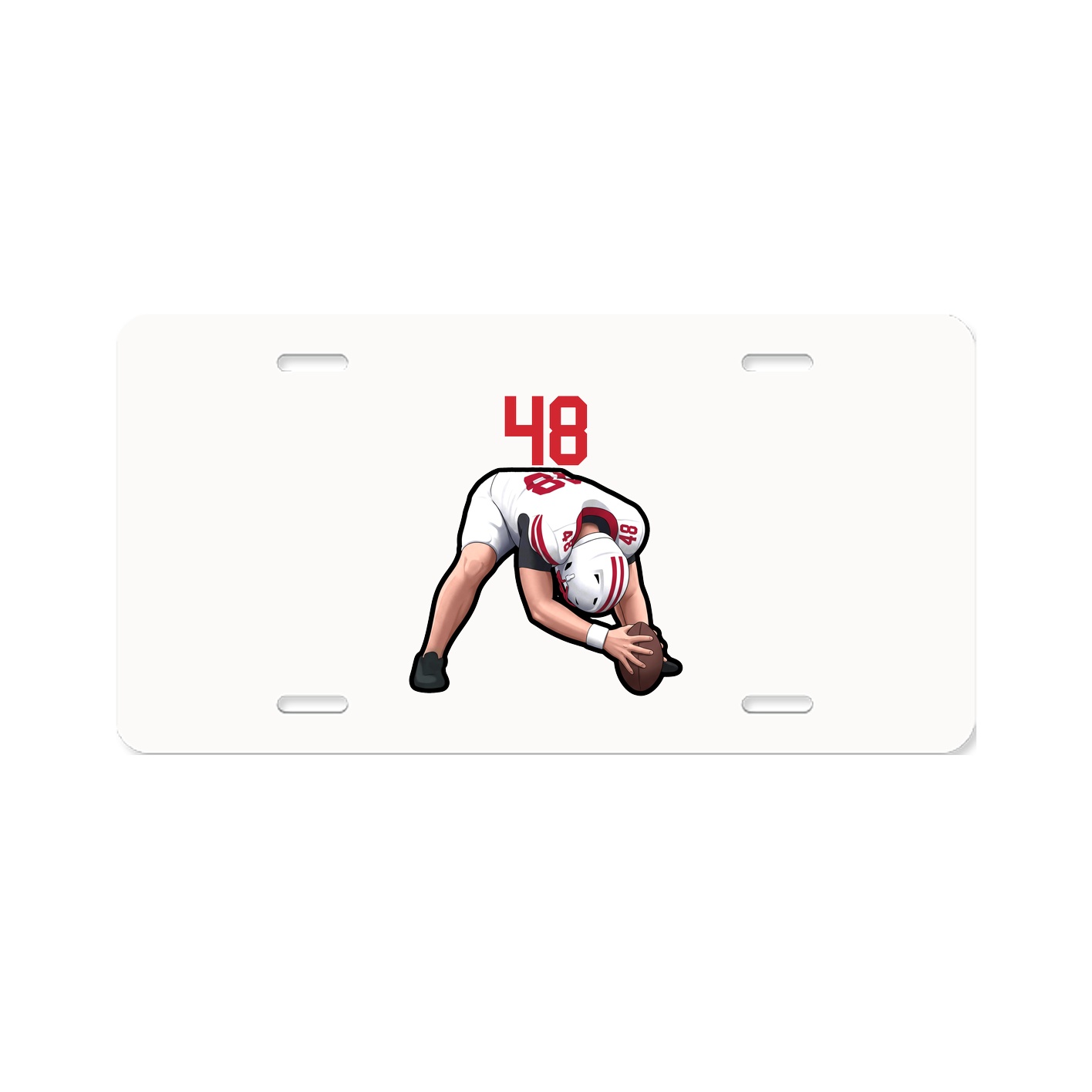 License Plate — Number Top in Classic