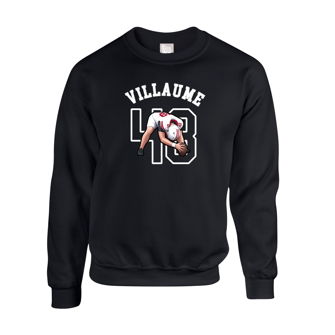 Fleece Crew — Shirsey Arch in Black