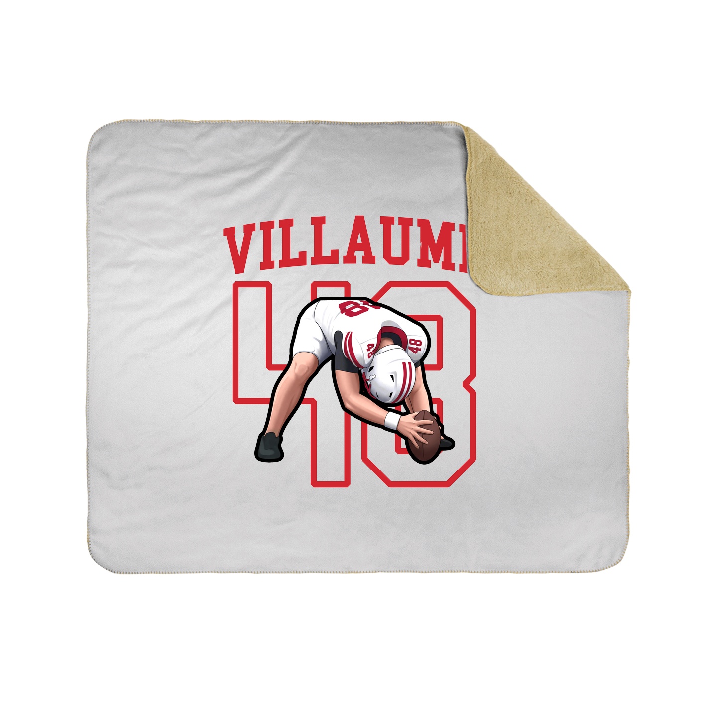 50x60 Sherpa Lined Throw Blanket