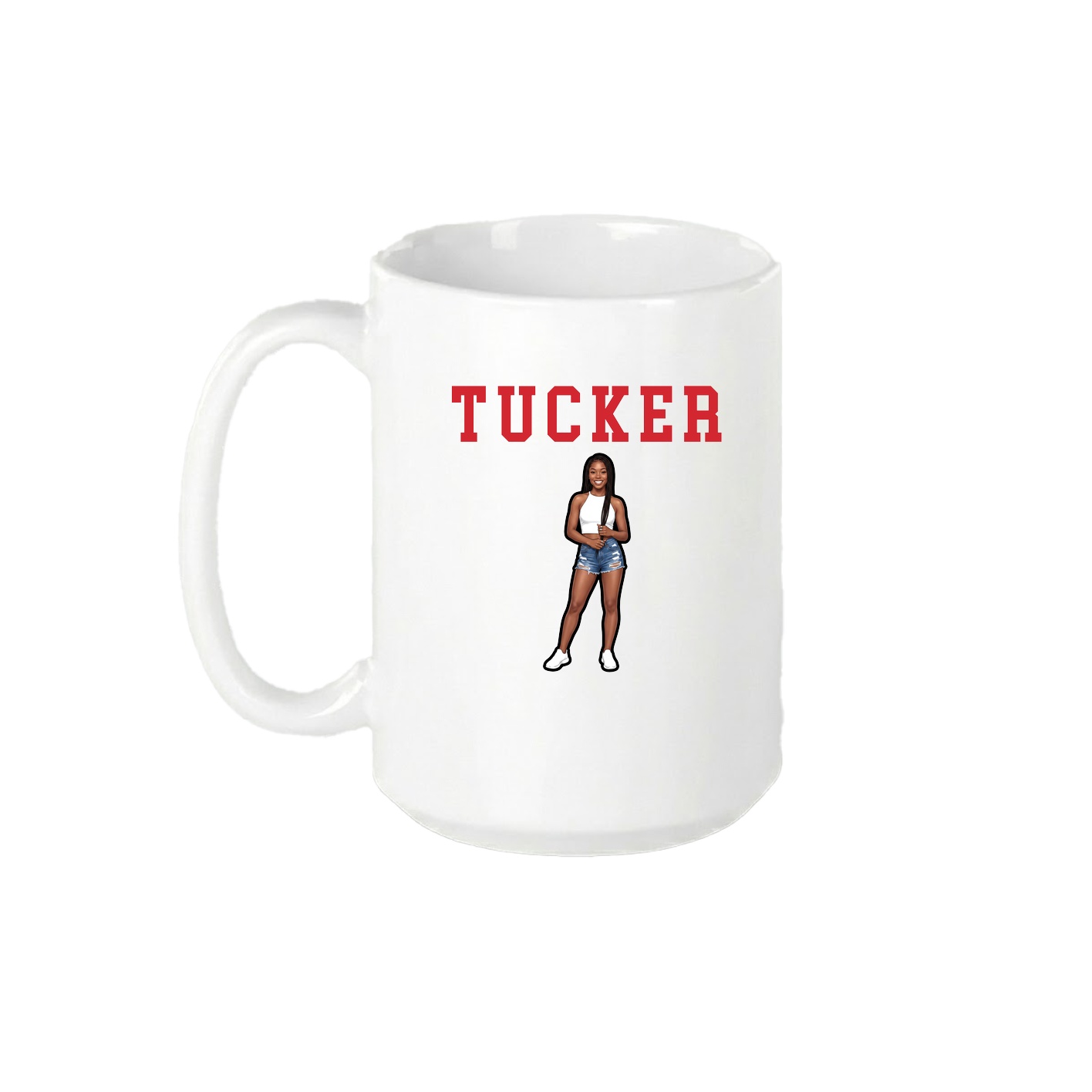 15oz Coffee Mug — Shirsey in White