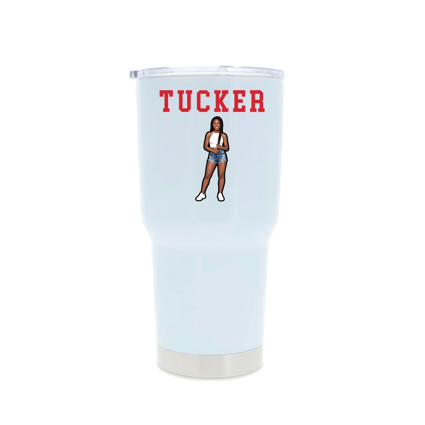 30oz Stainless Steel Tumbler — Shirsey in White