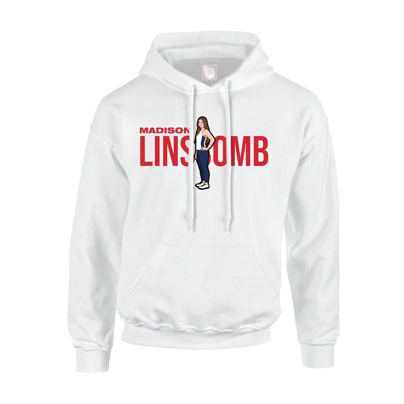 Hoodie — Player Name in White