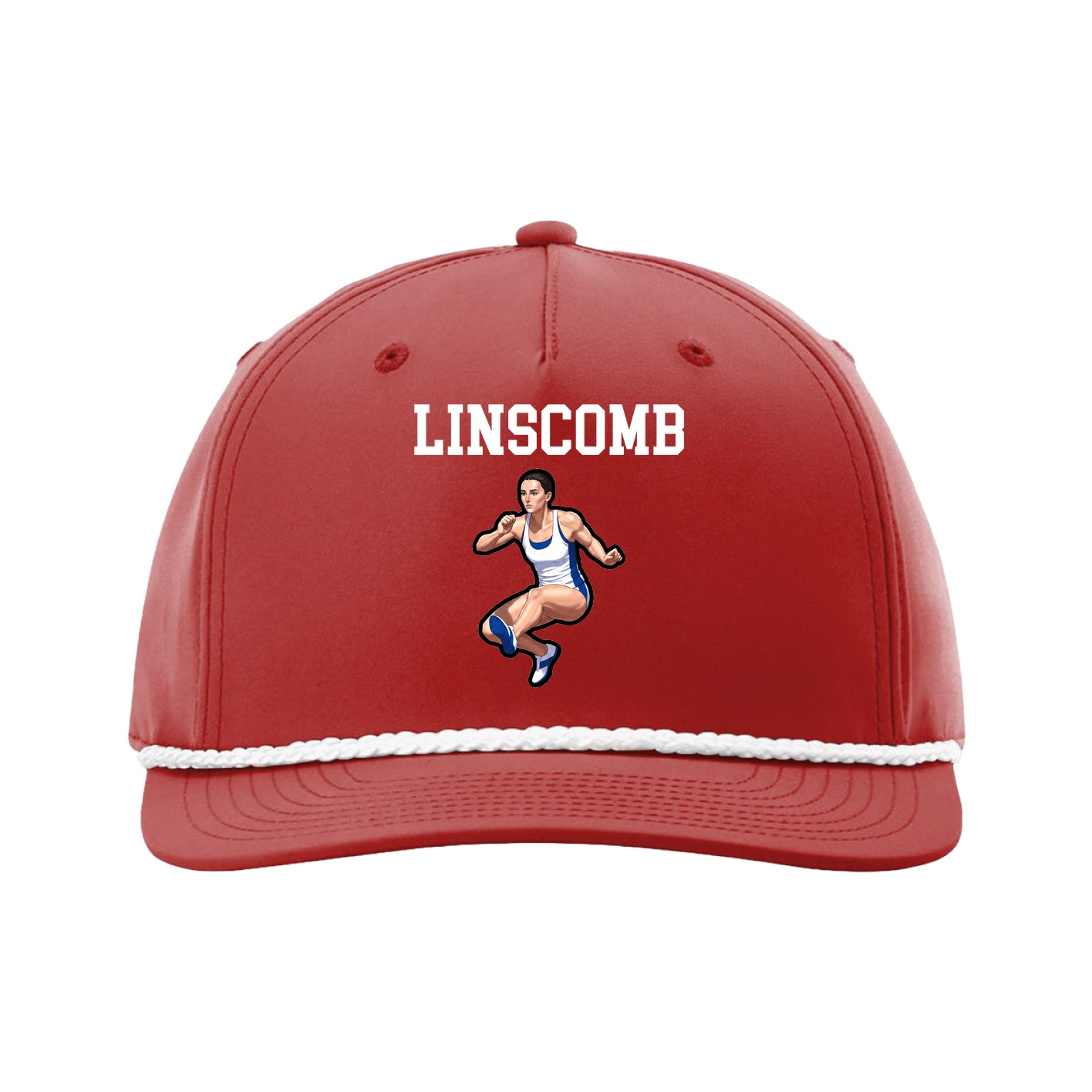Five-Panel Classic Rope Cap — Shirsey in Red