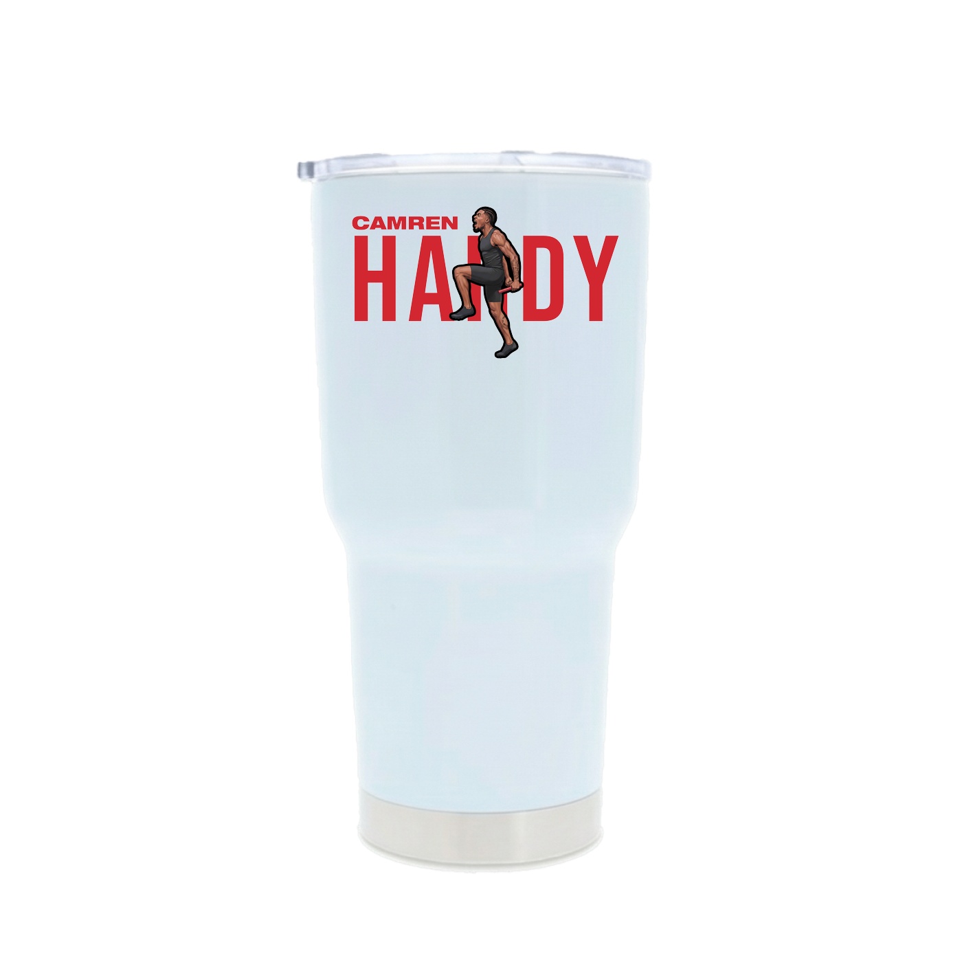30oz Stainless Steel Tumbler — Player Name in White