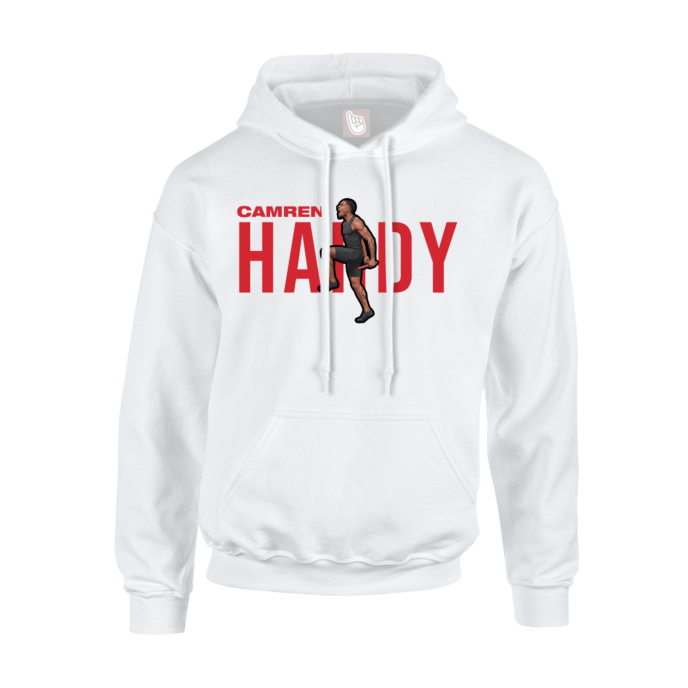 Youth Hoodie — Player Name in White